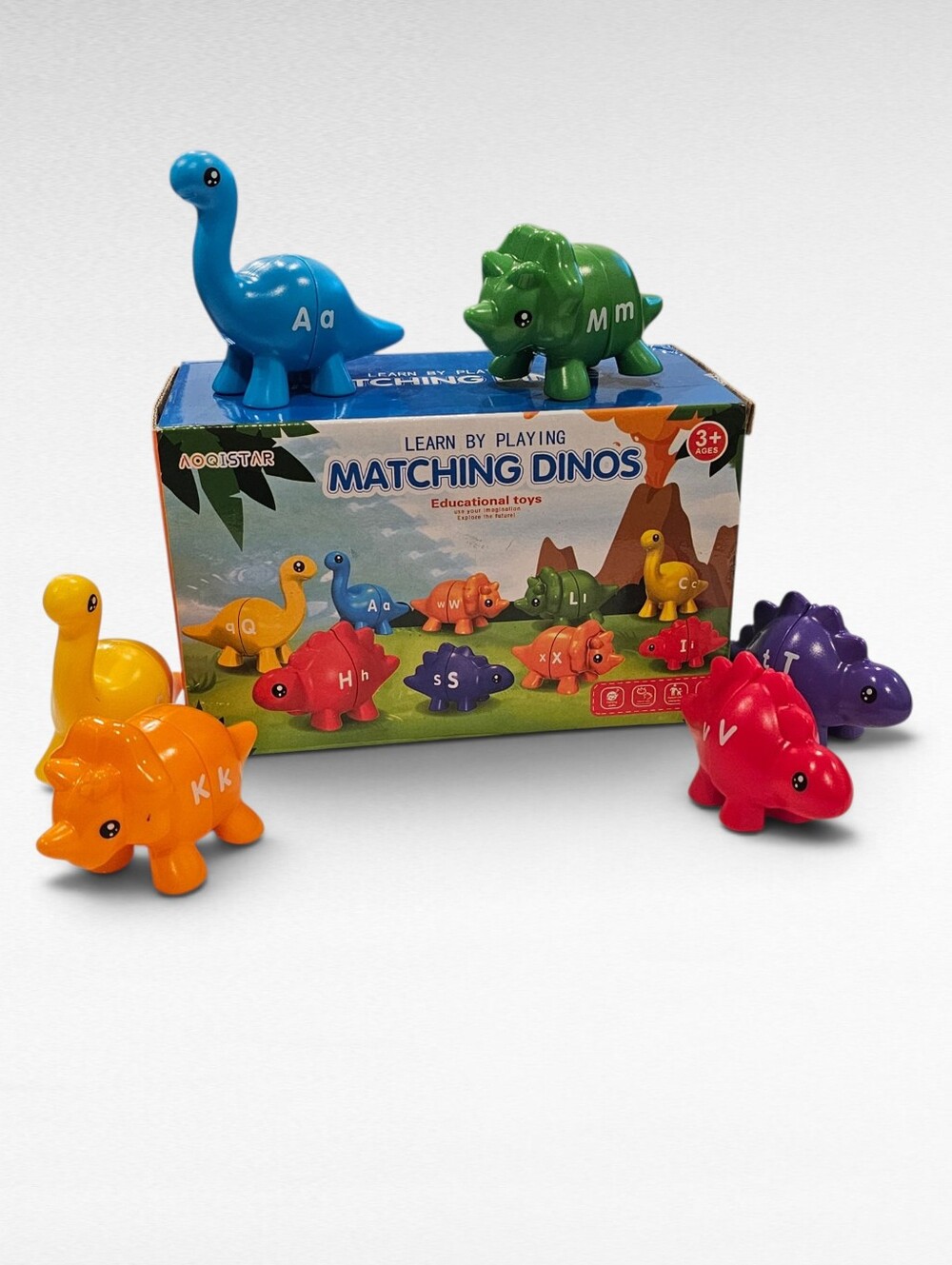 Alphabet Matching Dinosaurs Learn By Playing
